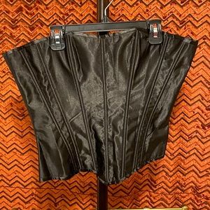 Satin Black Corset